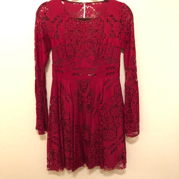 Free People bell sleeve dress - Picture 2 of 4